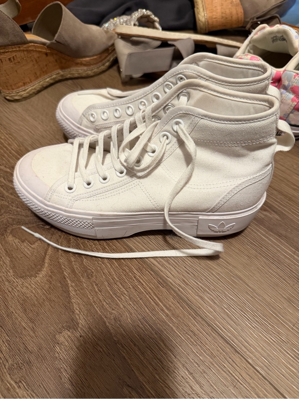 adidas Originals platform High-Top Canvas Sneakers
